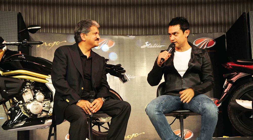 Mr. Anand Mahindra with Aamir Khan Photo