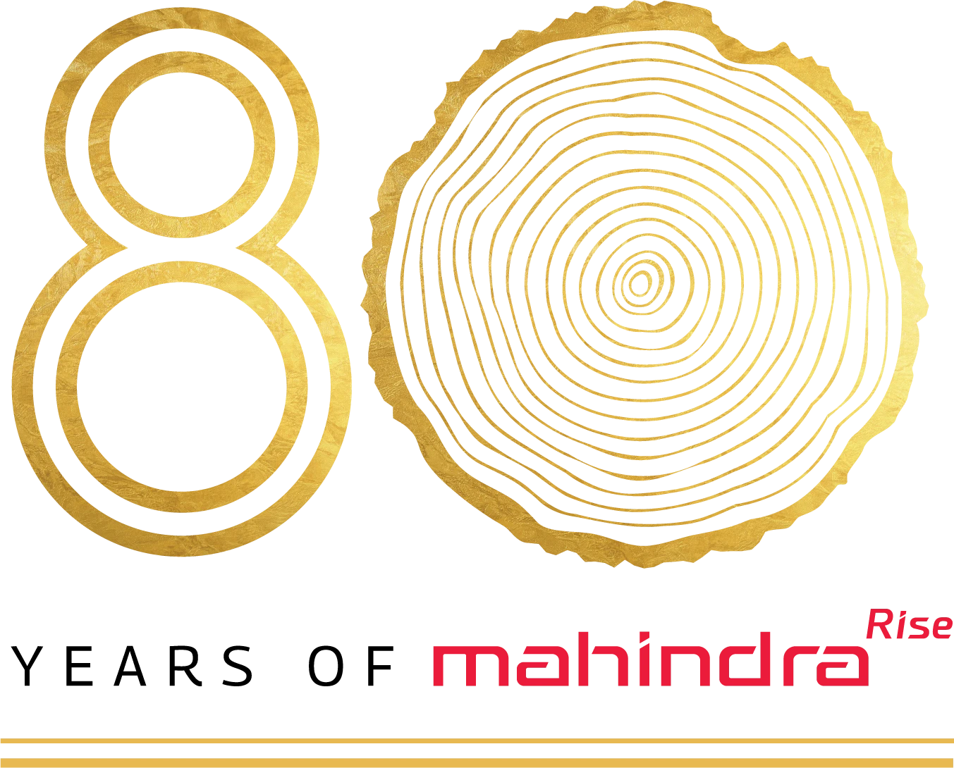 80th Year Logo Gold