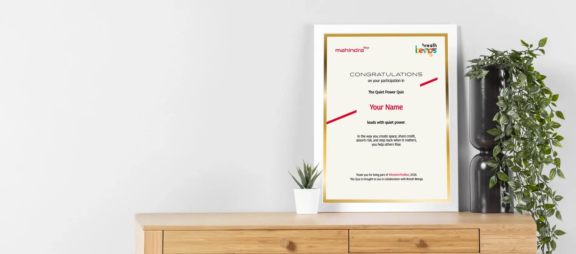 Take the Quiet Power Quiz. Discover the strength in creating space