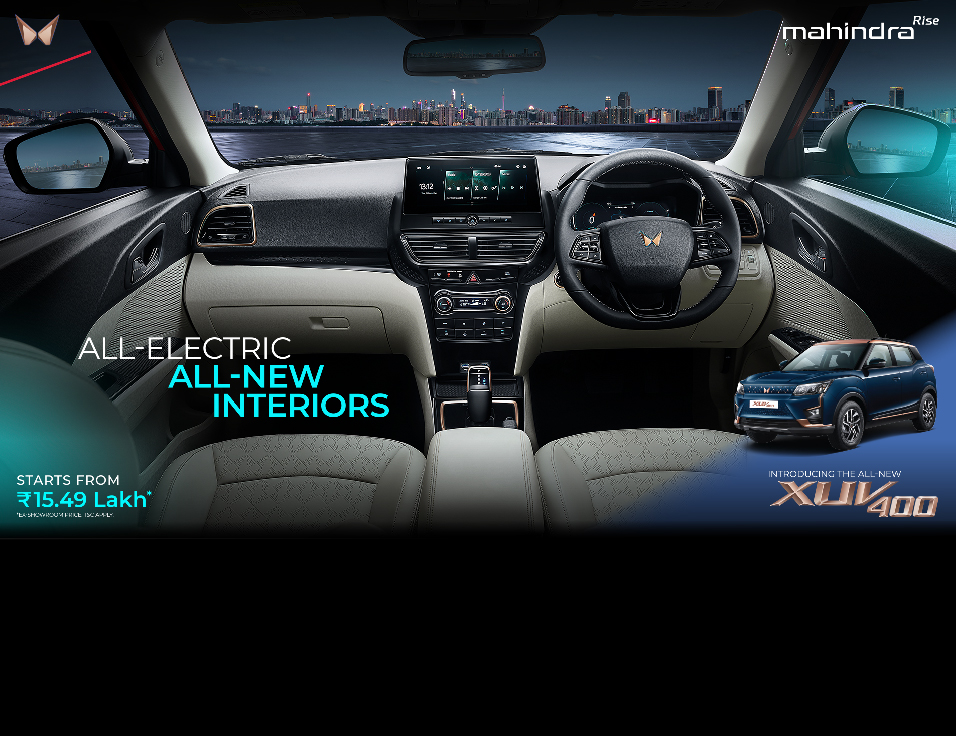 Mahindra introduces All-Electric XUV400 Pro range: Starting at an introductory price of INR 15.49 Lakh	