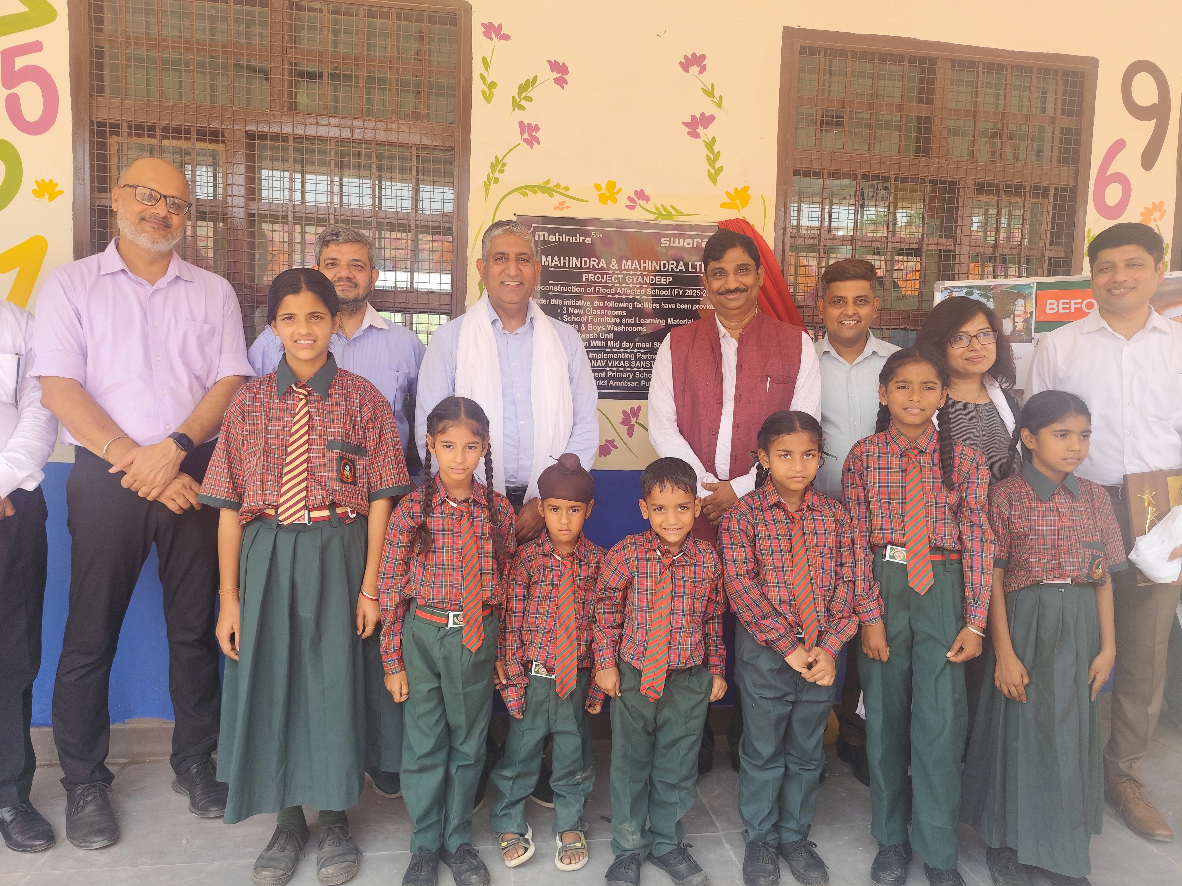 Swaraj Tractors and SML Mahindra Restore Five Flood-Affected Government Schools in Punjab